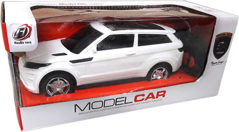 T-Rex The Toyland white remote control Range Rover toy car in packaging with realistic design