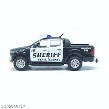 Model of a sheriff's state county vehicle on a white background