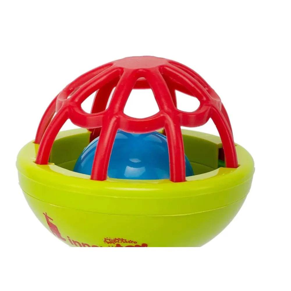 Colorful safe non-toxic infant rattles with red, blue, and green parts designed for babies