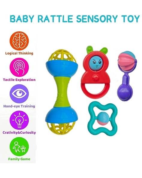 INNOVITOYS Baby rattle set 4 pc - T-Rex the toyland Sitamarhi