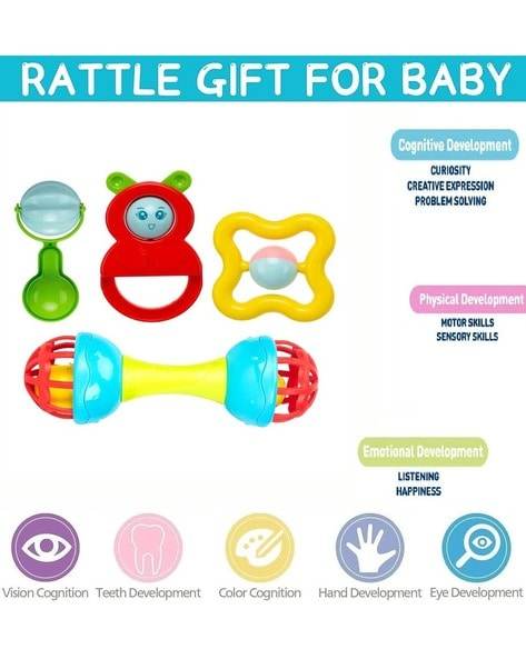 INNOVITOYS Baby rattle set 4 pc - T-Rex the toyland Sitamarhi