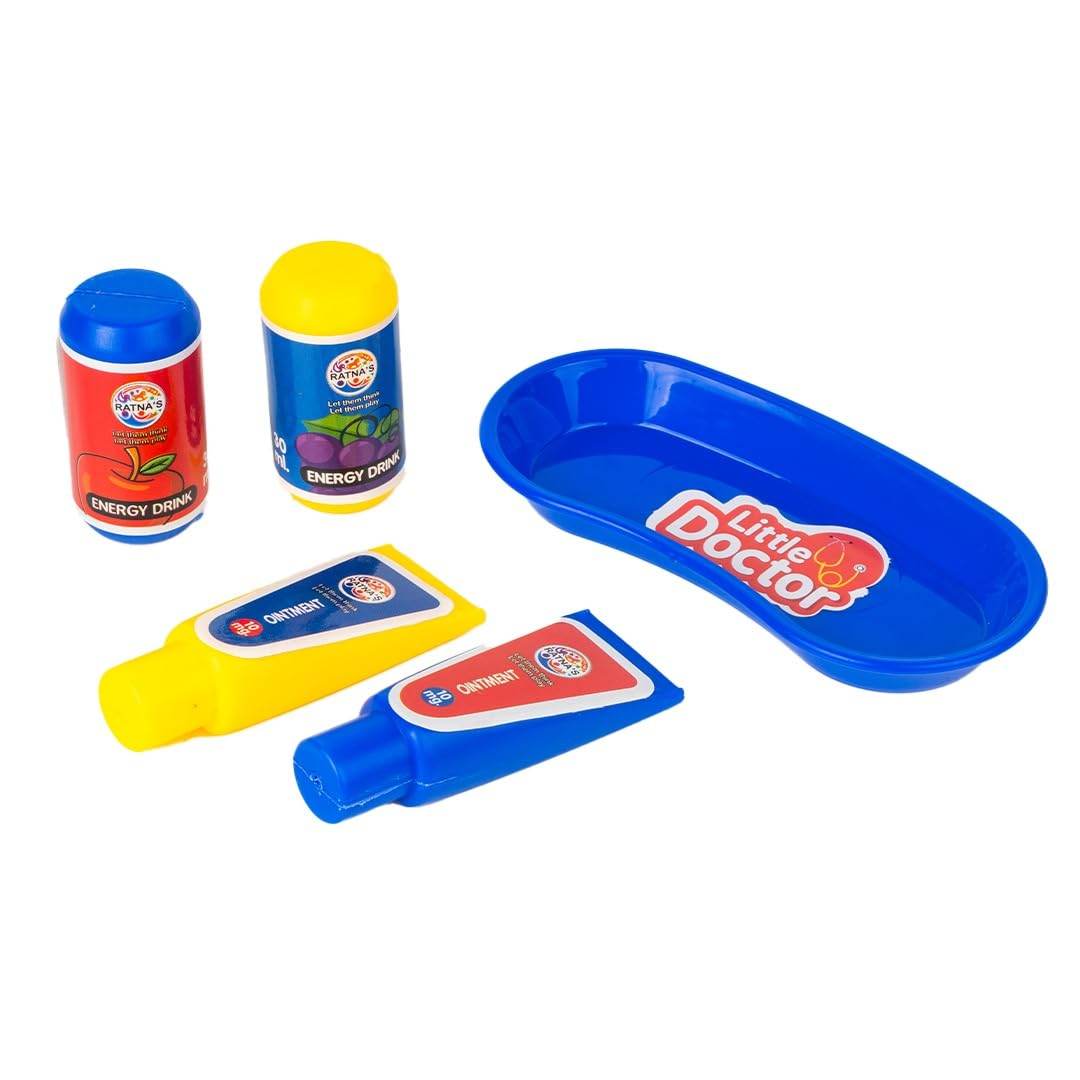 Kids dental medical kit toy set with blue tray and colorful tubes and bottles from T-Rex the Toyland Sitamarhi