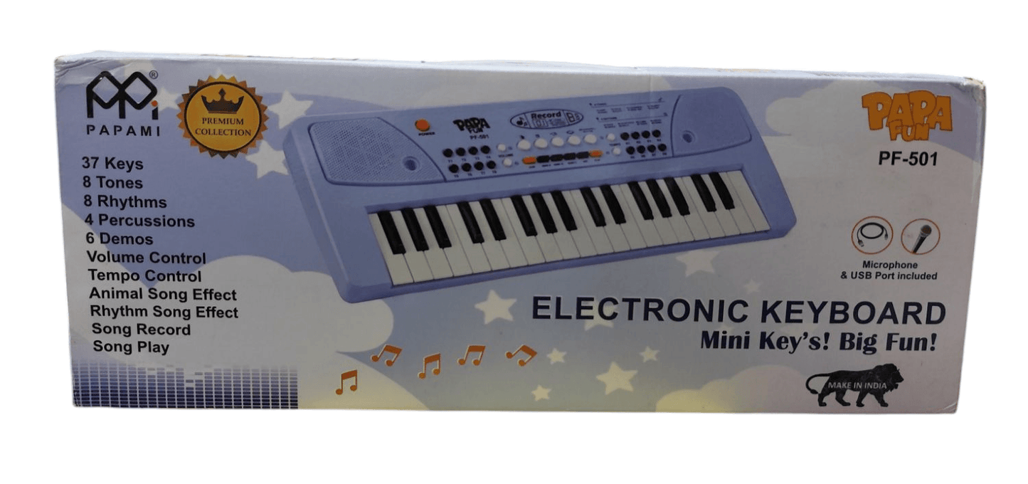 Kids electronic piano keyboard with 37 keys and multiple sound features by T-Rex the toyland Sitamarhi