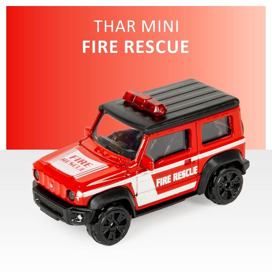 KIDSTHRILL Mini Thar Fire Rescue Diecast Model Toy Vehicle Jeep Car for Kids for 2 Years+ - T-Rex the toyland Sitamarhi