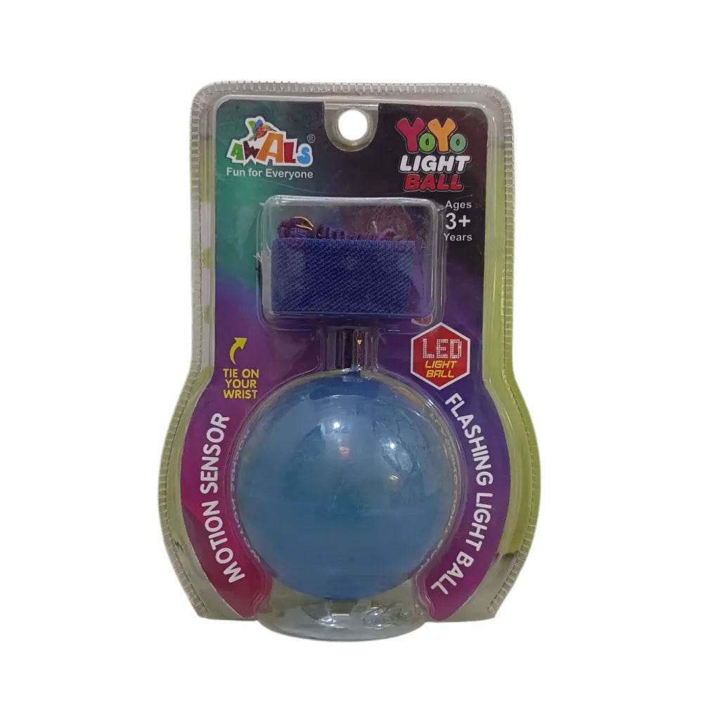LED yo yo ball for kids with motion sensor and flashing light in blue by T-Rex the toyland Sitamarhi