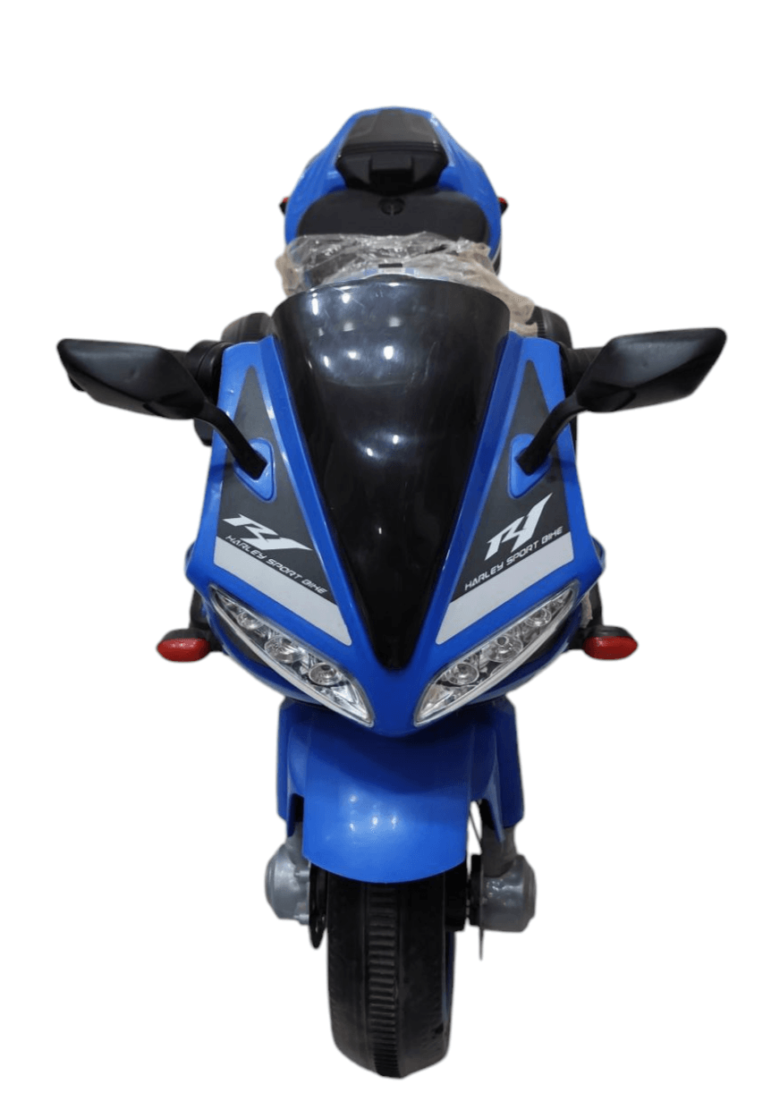 Leotoon Harley Quinn 3W Bike| 6V/5AH Battery | 6V/17000 RPM Motor | Hand Accelerator | USB/MP3 Interface | Educational Rhymes | LED Light | English Music | BIS Certified | (Yellow) (3-6 Years) - T-Rex the toyland Sitamarhi