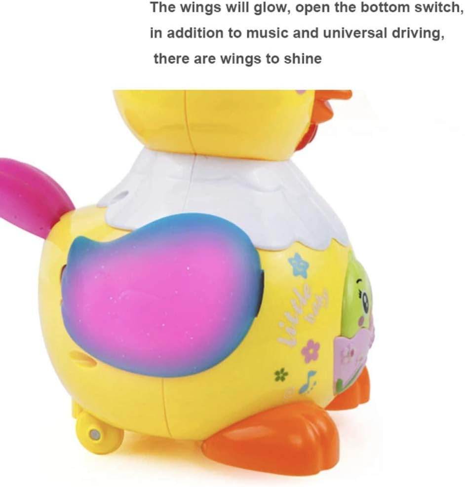 LUMO battery operated hen toy for kids with glowing wings and colorful design