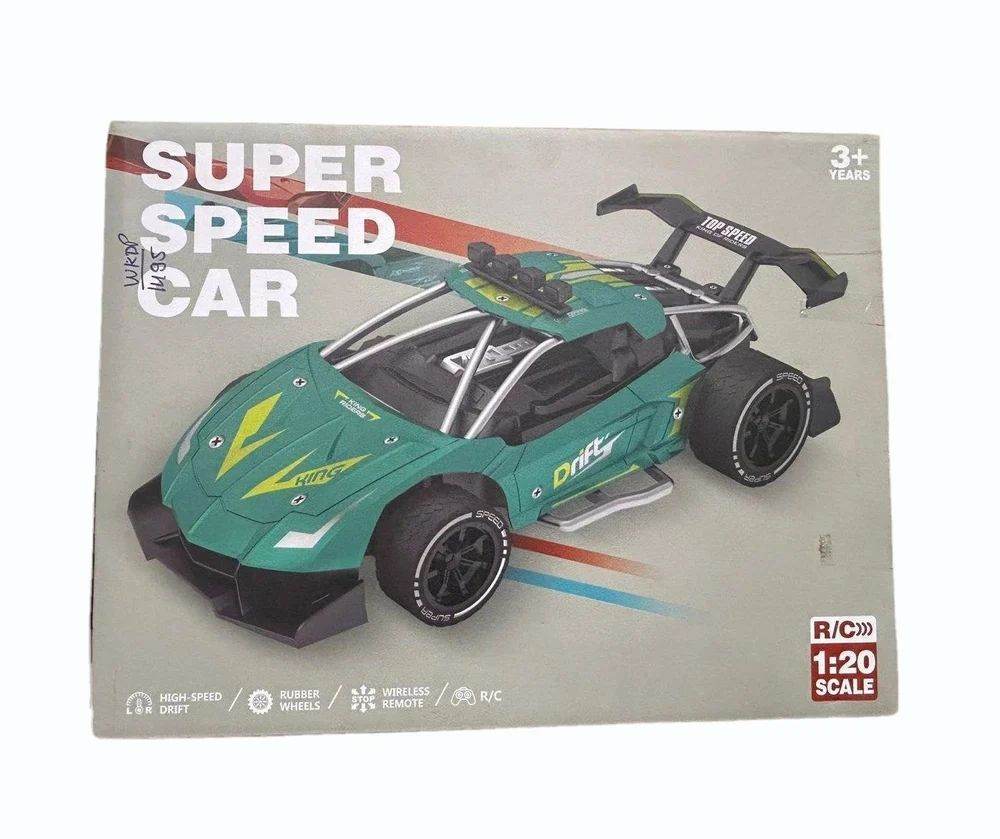 LUMO remote control racing car for kids in green with high-speed drift and wireless remote