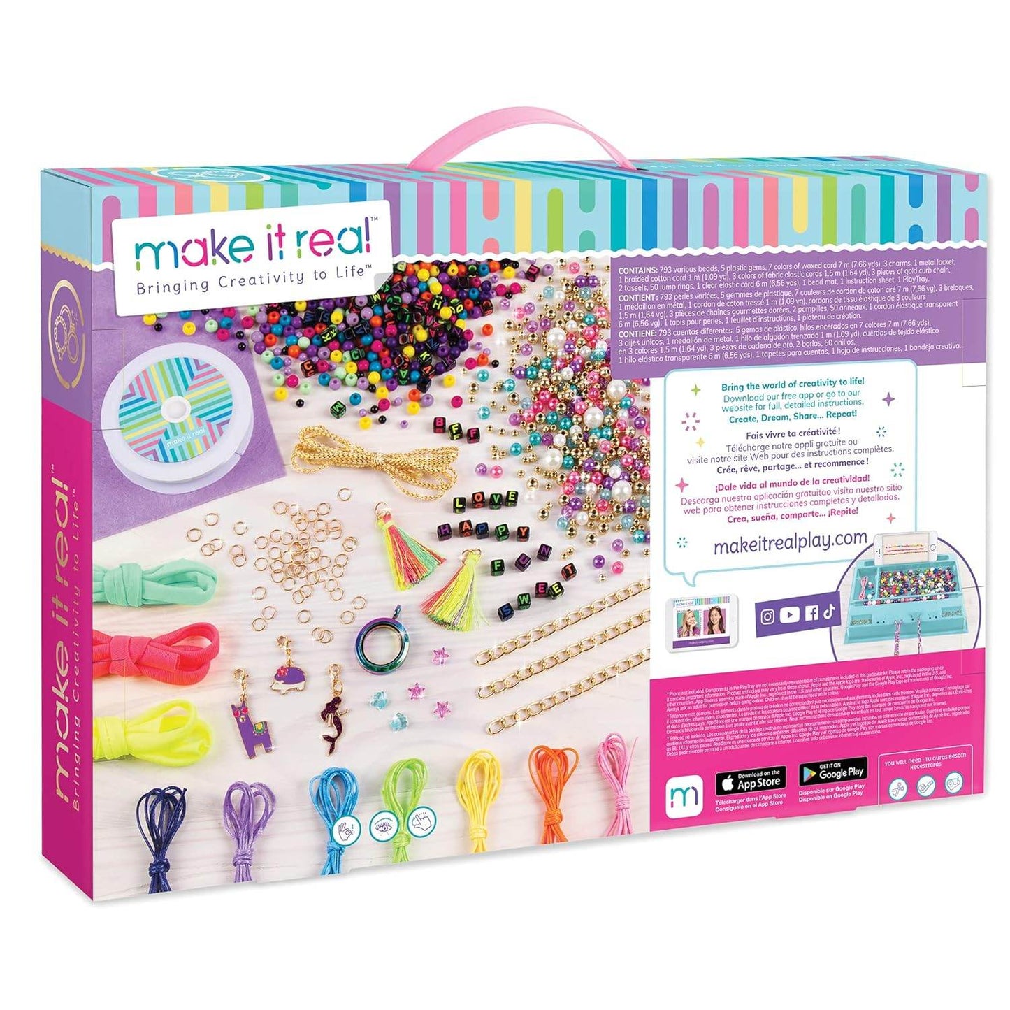 Make your own jewelry set by T-Rex the toyland Sitamarhi with colorful beads and crafting tools