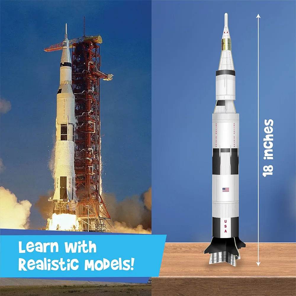 18 inch detailed model rocket for educational solar system toys with realistic design for learning