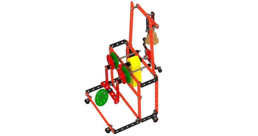 T-Rex the toyland Sitamarhi Mechanix Aarti construction set with colorful metal parts and gears