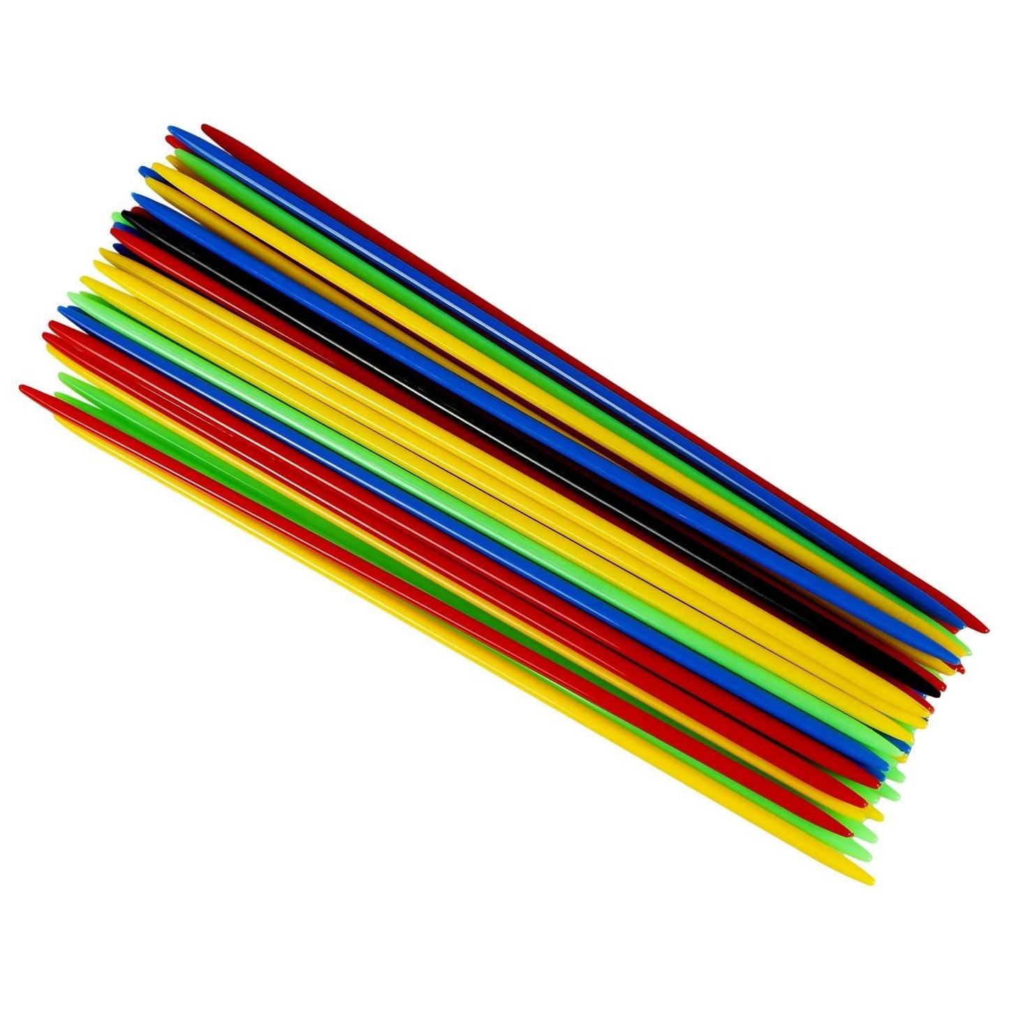 Colorful wooden sticks for Mikado sticks game for kids including red blue yellow green colors