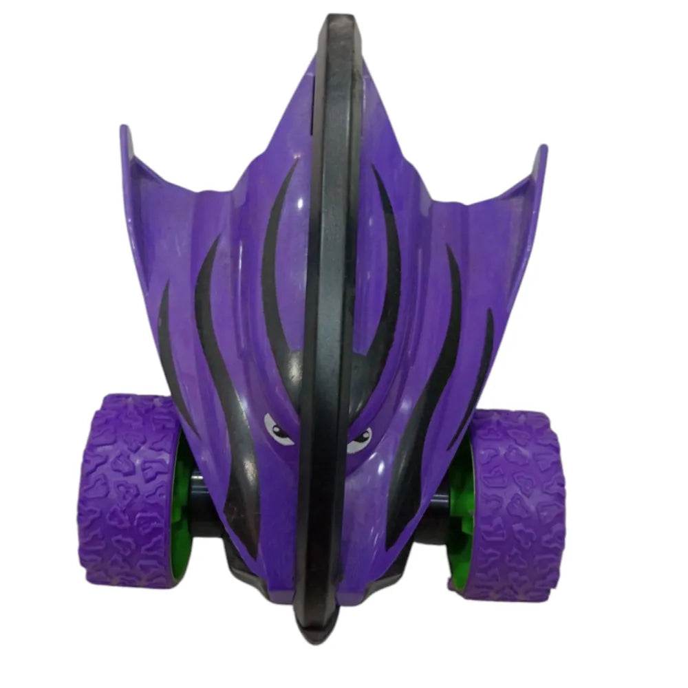 Purple monster truck car for kids with black stripes and large textured wheels by T-Rex the toyland Sitamarhi