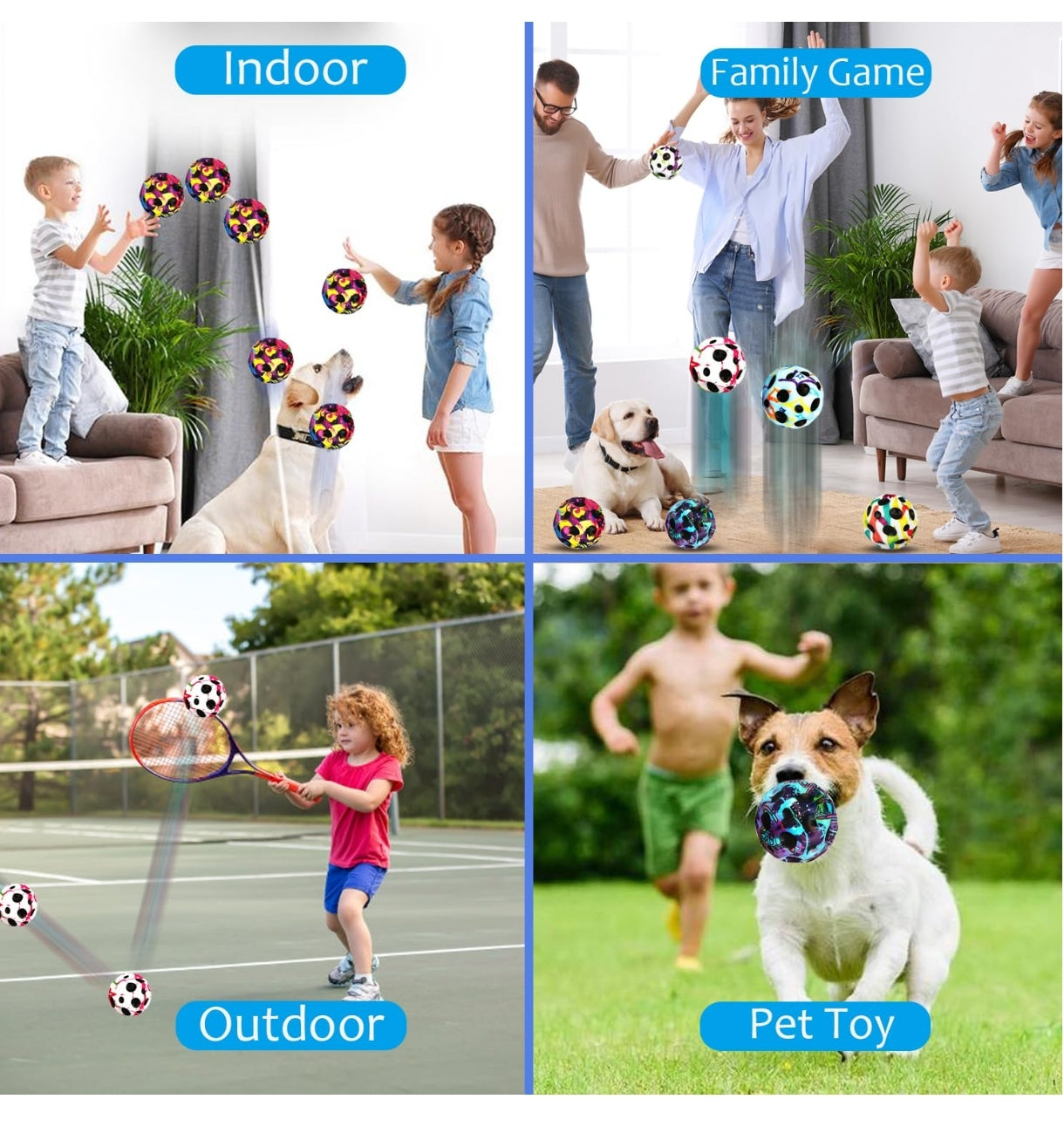 Moon space bounce balls for kids by T-Rex The Toyland used indoors, outdoors, for family games, and as pet toys