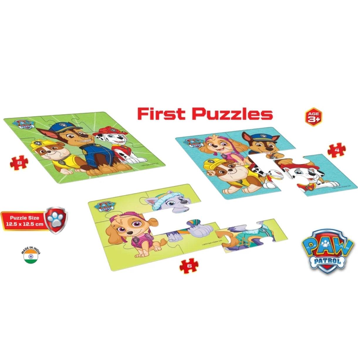 Paw Patrol puzzle book featuring colorful first puzzles for kids aged 3 and up by T-Rex the toyland Sitamarhi