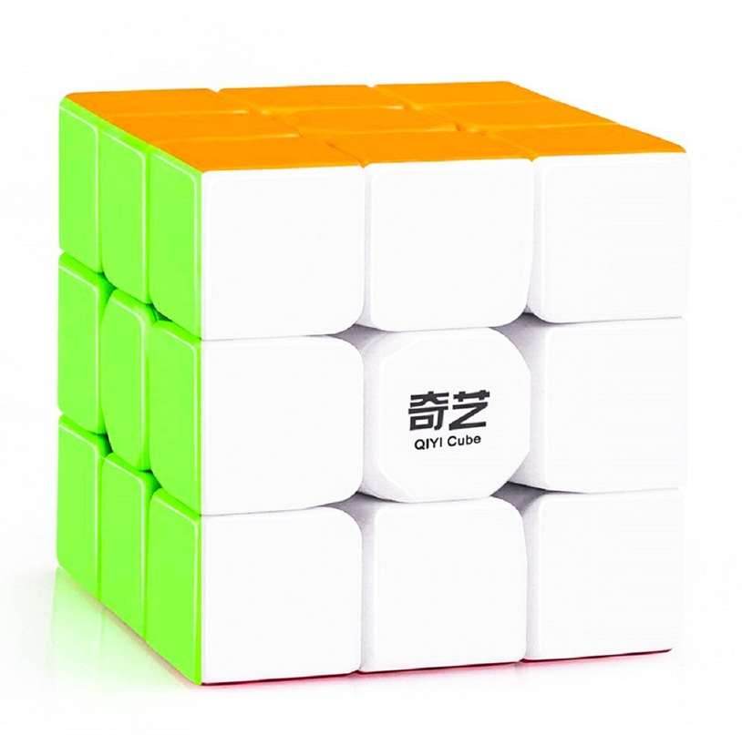 3x3 cube for kids with green, orange, and white sides by T-Rex the toyland Sitamarhi