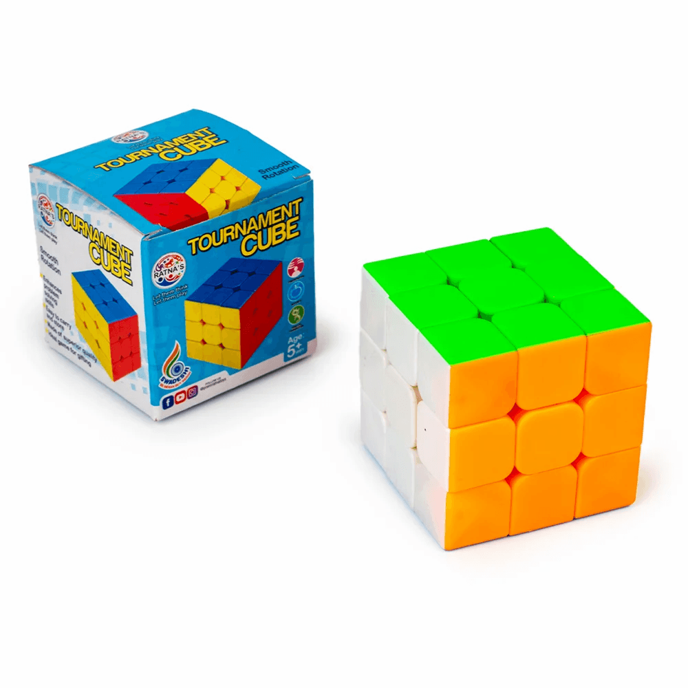 Prem Ratna 3x3 tournament cube for kids with colorful smooth twisting design and packaging