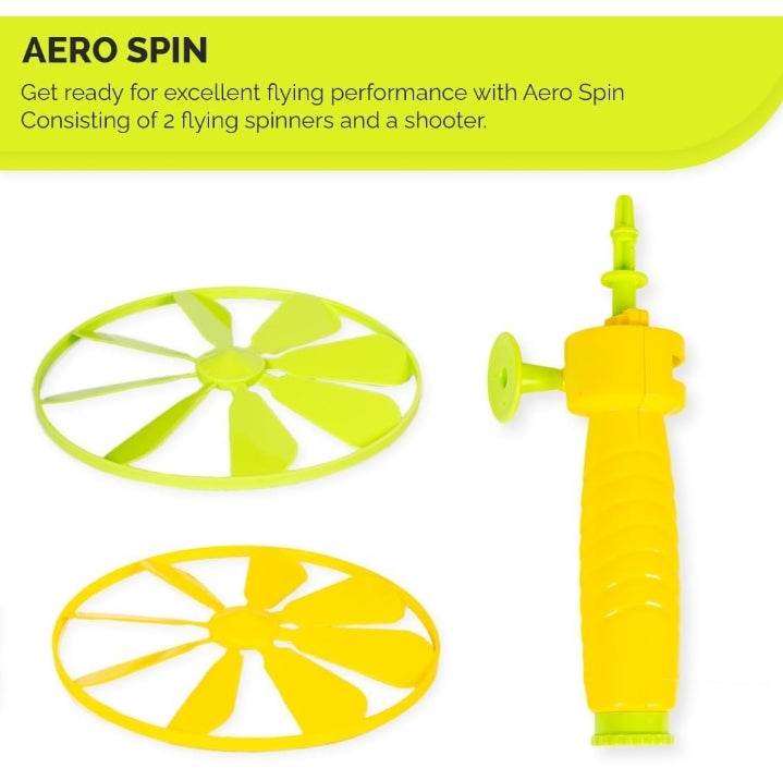 Ratna's Aero Spin Flying Disc Spinning Top Toy Set, Indoor Outdoor Game for Kids Ages 4+ Years - T-Rex the toyland Sitamarhi