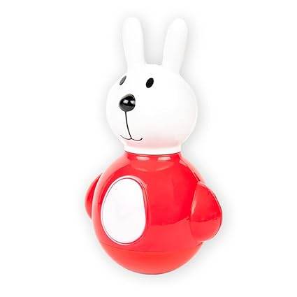 Ratna's Bunny Roly Poly Push and Shake Wobbling Bell Sounds Musical Rattling Toy for Infants (Multicolour) - T-Rex the toyland Sitamarhi