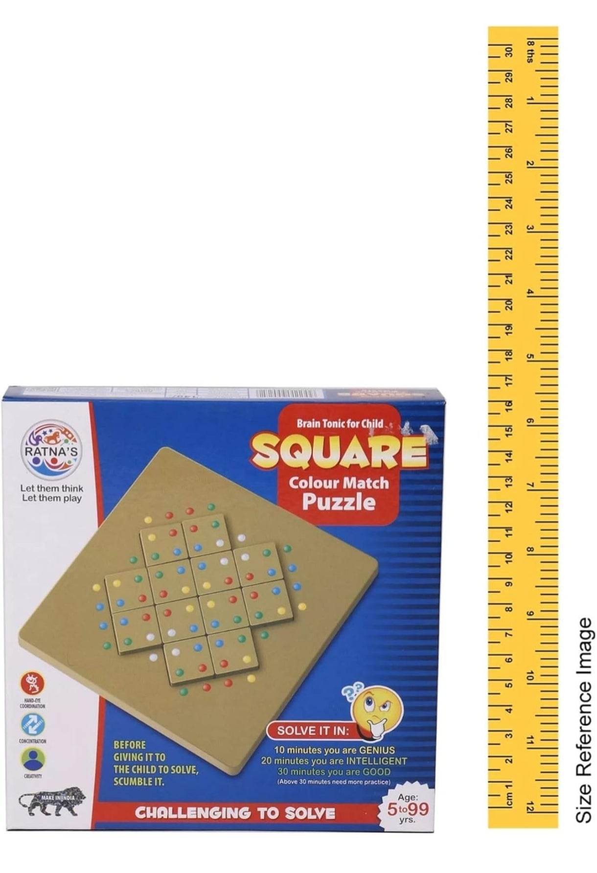 Square color match puzzle for kids brain tonic educational toy by T-Rex the toyland Sitamarhi