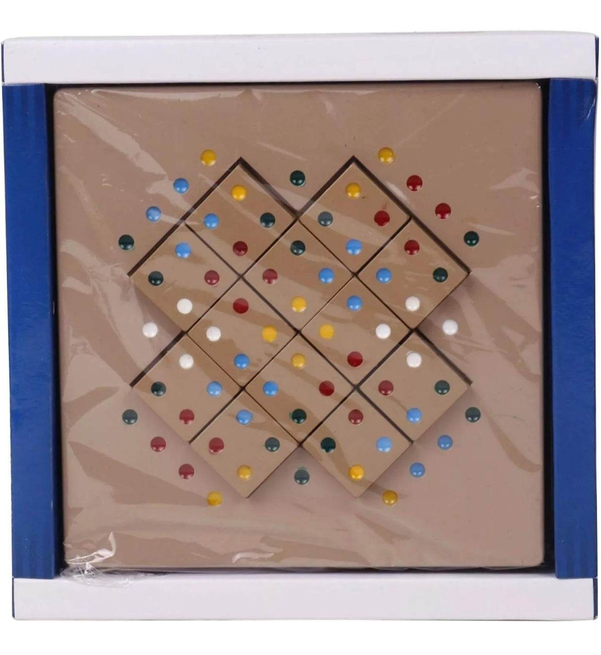 Color match puzzle for kids with wooden board and colorful peg pieces for matching activities