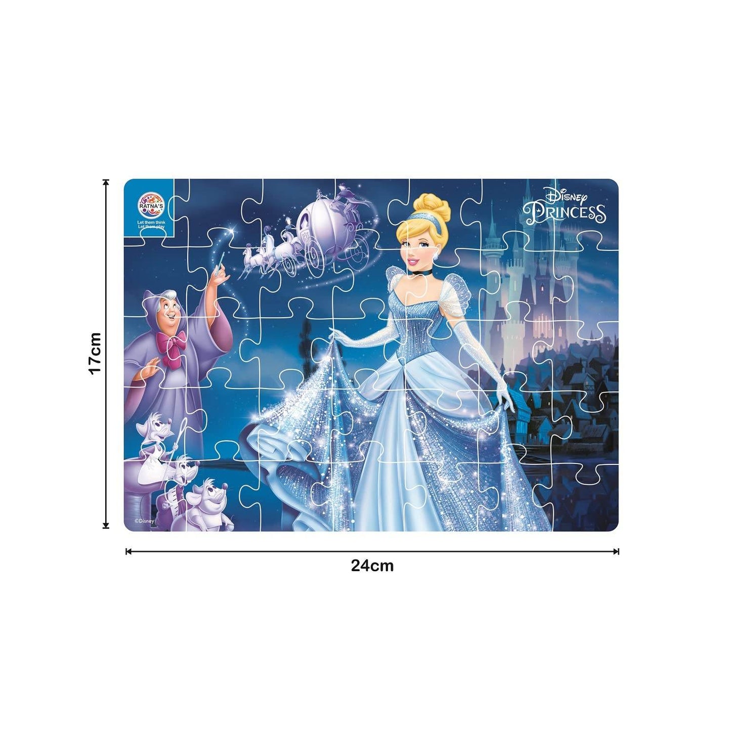 Disney Cinderella jigsaw puzzle for kids by Prem Ratna featuring Cinderella and magical characters