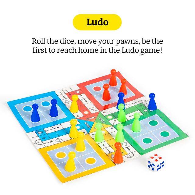 Ratna's Fun Brainvita Sankes & Ladders Ludo Game Multicolor - Set of 6 - T-Rex the toyland Sitamarhi