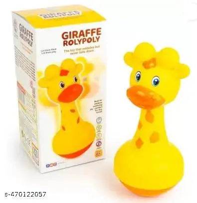 Ratna's Giraffe Roly Poly Push and Wobble Sound Toy for Kids 8+ Months, Bright Colours - T-Rex the toyland Sitamarhi