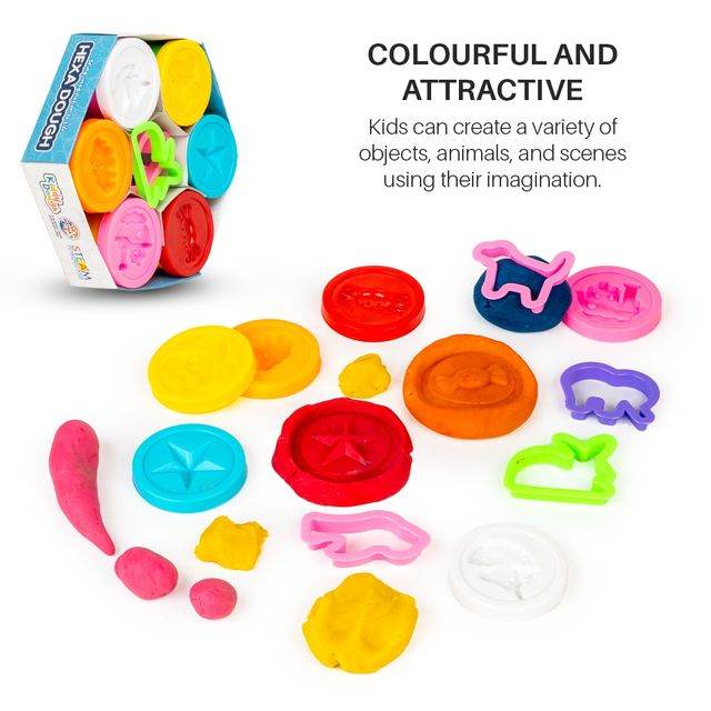 Ratna's Hexa Dough - Creative Play for Children Aged 3+ - T-Rex the toyland Sitamarhi