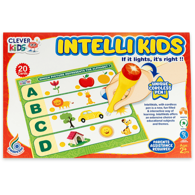 RATNA'S Intellikids Phonics A Perfect Electro Game. 10 Double Sided Printed Cards. If it Lights its Right. A Fun Way to Learn Phonics - T-Rex the toyland Sitamarhi