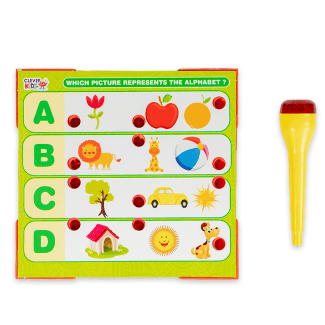 RATNA'S Intellikids Phonics A Perfect Electro Game. 10 Double Sided Printed Cards. If it Lights its Right. A Fun Way to Learn Phonics - T-Rex the toyland Sitamarhi