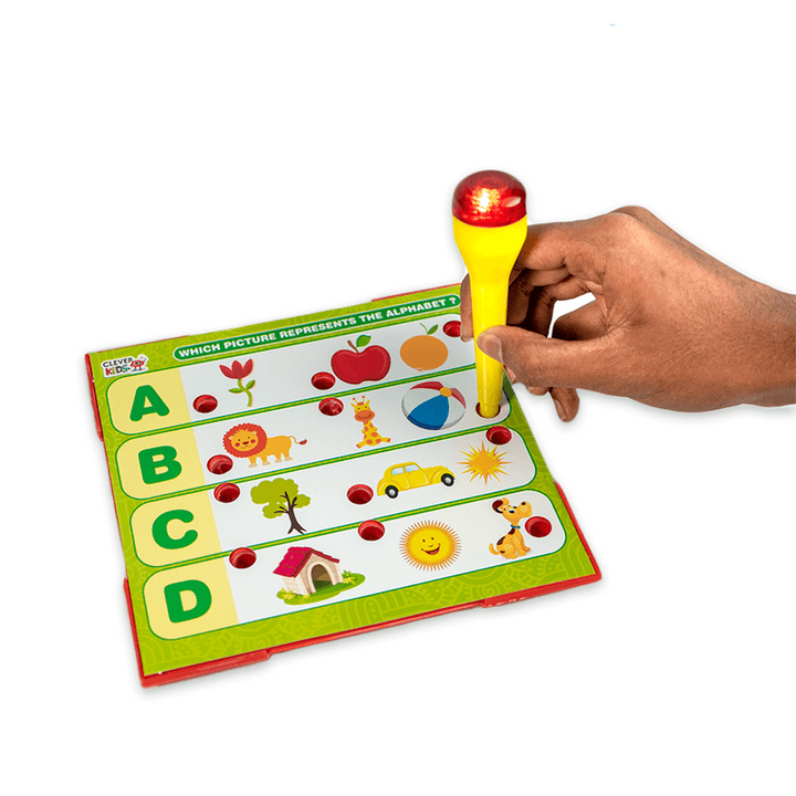 RATNA'S Intellikids Phonics A Perfect Electro Game. 10 Double Sided Printed Cards. If it Lights its Right. A Fun Way to Learn Phonics - T-Rex the toyland Sitamarhi