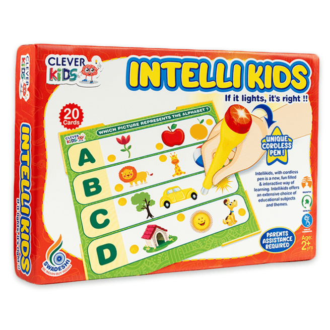 RATNA'S Intellikids Phonics A Perfect Electro Game. 10 Double Sided Printed Cards. If it Lights its Right. A Fun Way to Learn Phonics - T-Rex the toyland Sitamarhi