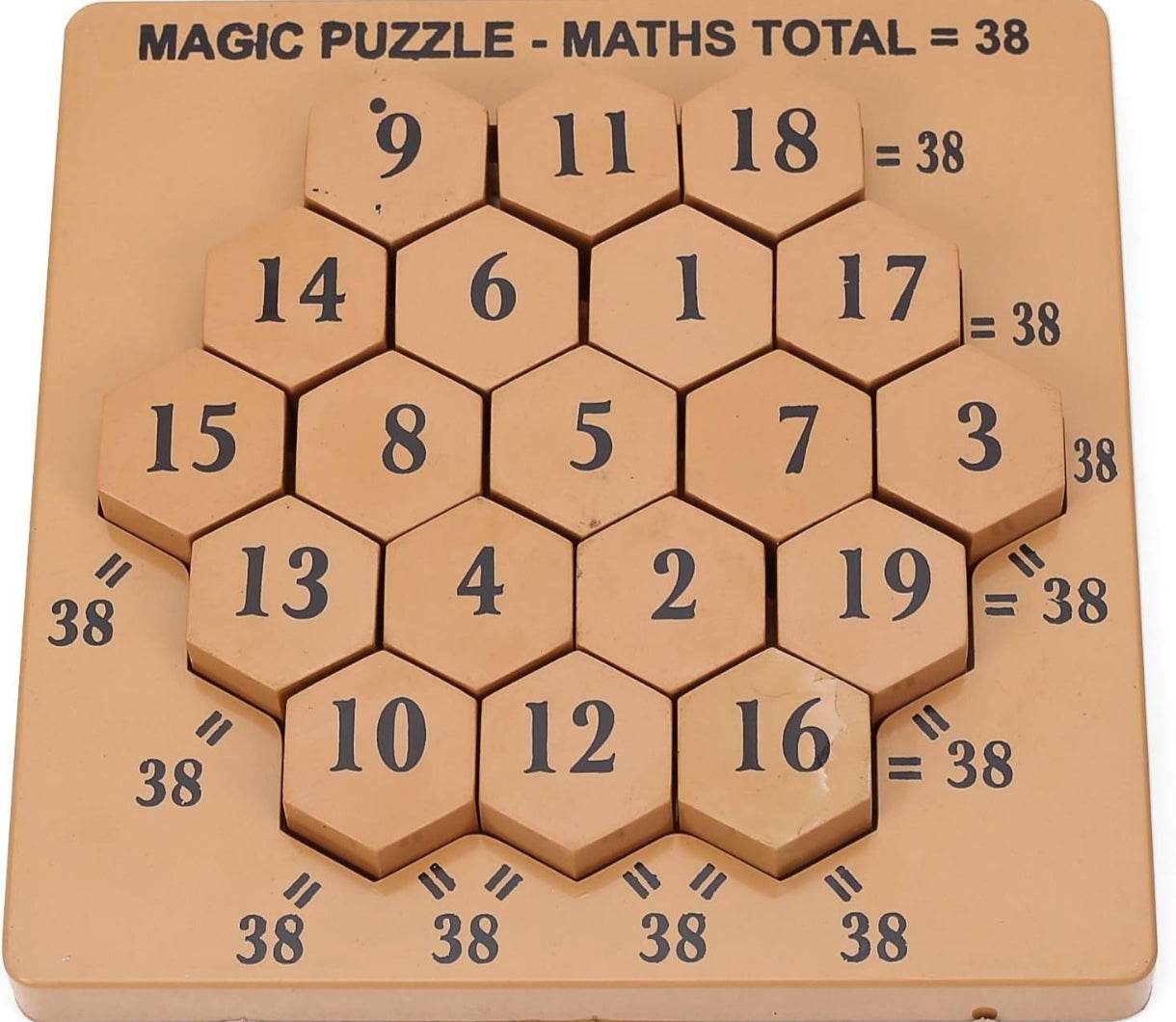 Ratnas Magic Puzzle Maths Total 38 - T-Rex the toyland Sitamarhi