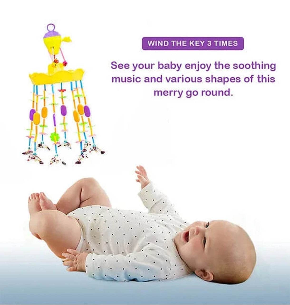 Ratna's Merry go Round Little Crown JHUMMER for Infants. See Your Child Enjoy The Soothing Music (Assorted Colours) - T-Rex the toyland Sitamarhi