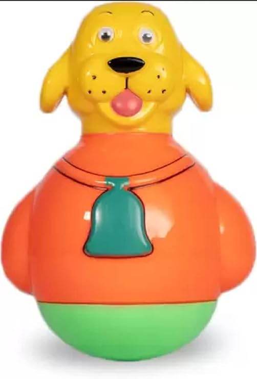 RATNA’S Musical Nano Roly poly Cute Dog | A Perfect wobbling Rattle for Toddlers | 8+ Months - T-Rex the toyland Sitamarhi