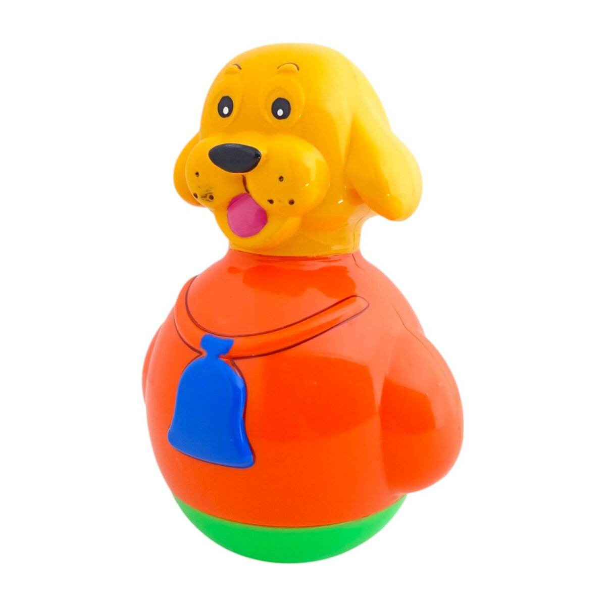 RATNA’S Musical Nano Roly poly Cute Dog | A Perfect wobbling Rattle for Toddlers | 8+ Months - T-Rex the toyland Sitamarhi