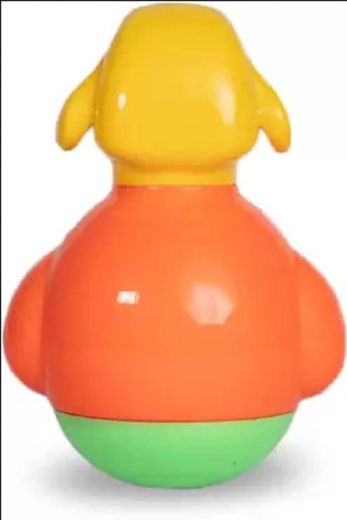 RATNA’S Musical Nano Roly poly Cute Dog | A Perfect wobbling Rattle for Toddlers | 8+ Months - T-Rex the toyland Sitamarhi