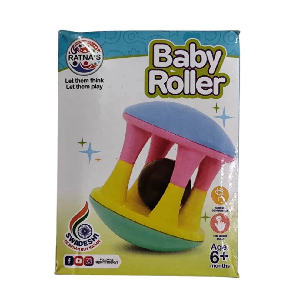 Ratnas musical roller for babies colorful plastic toy designed for infants aged 6 months and above