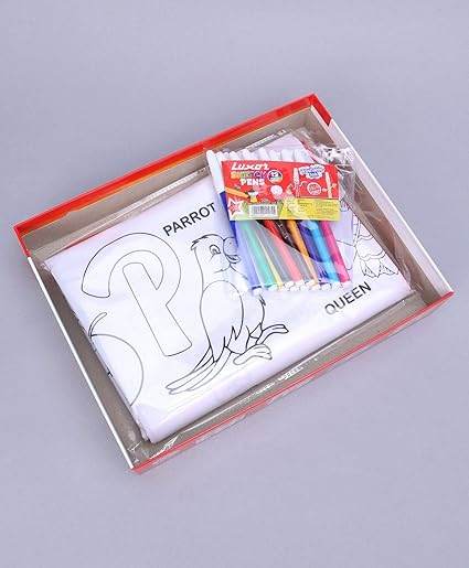 Ratna's My Coloring Mat Alphabets & Pictures Printed Mat of Size 40 x 27 Inches, Washable & Reusable Colouring Kit for Kids 3+ Years - T-Rex the toyland Sitamarhi