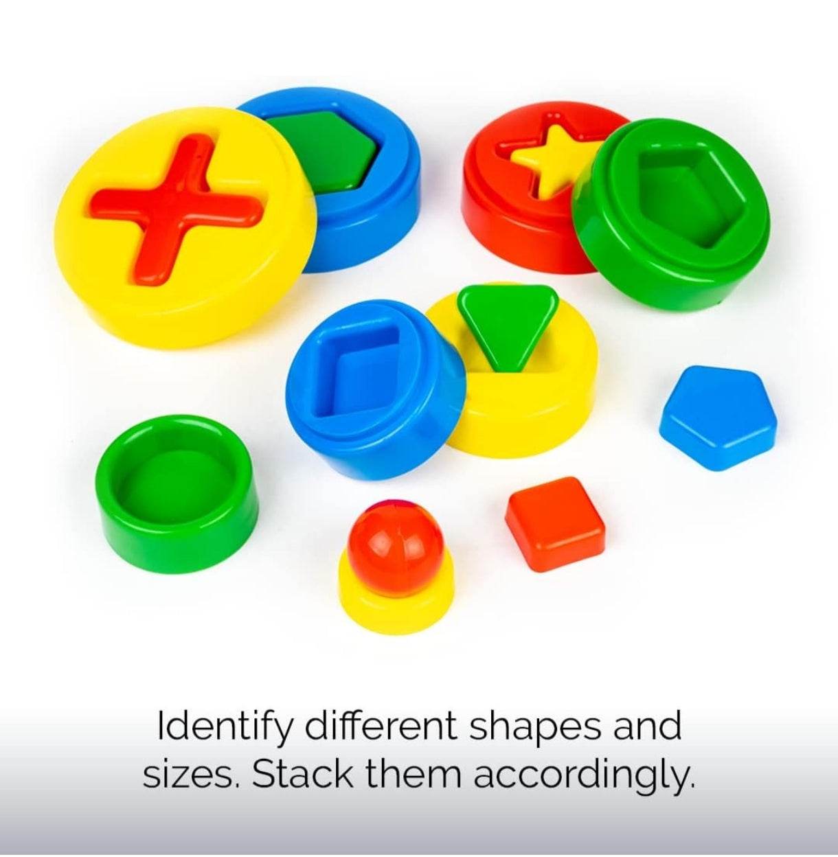 Ratna's Shape sorter & Stacker 2in1 Toy for Kids 2+ - T-Rex the toyland Sitamarhi