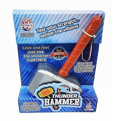 RATNA'S Thunder Hammer Plastic Toy, Light Weight, A Pretend Play Toy Weapon For The Little Superhero Kids - T-Rex the toyland Sitamarhi