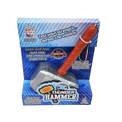 RATNA'S Thunder Hammer Plastic Toy, Light Weight, A Pretend Play Toy Weapon For The Little Superhero Kids - T-Rex the toyland Sitamarhi