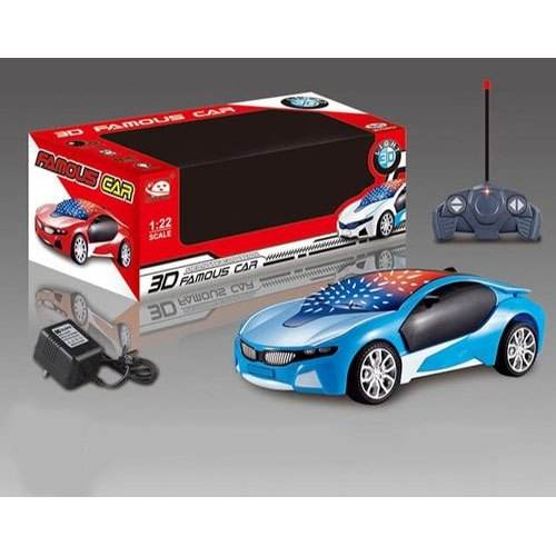 T-Rex The Toyland remote control car with lights blue sports design with controller and charger