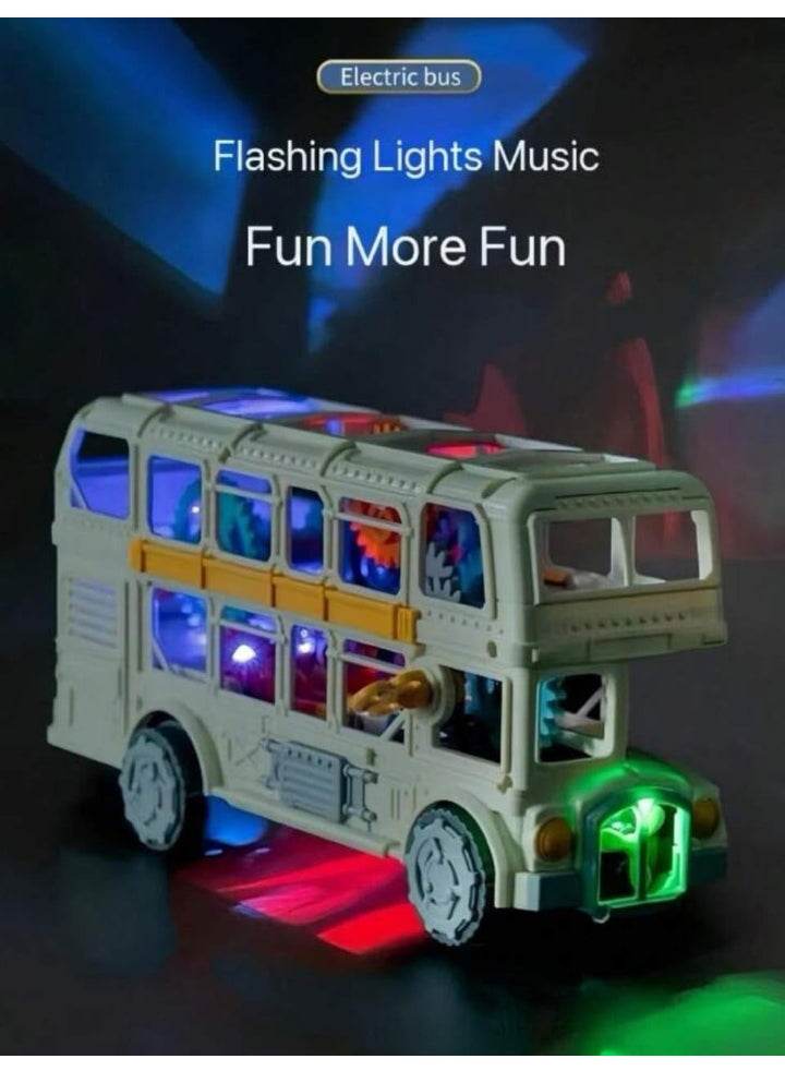 T-Rex The Toyland retro musical bus toy for kids with flashing lights and fun music features