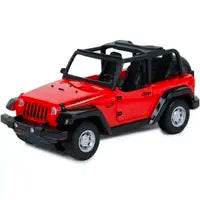 LUMO red Russian jeep remote control toy with black roll bars and detailed design