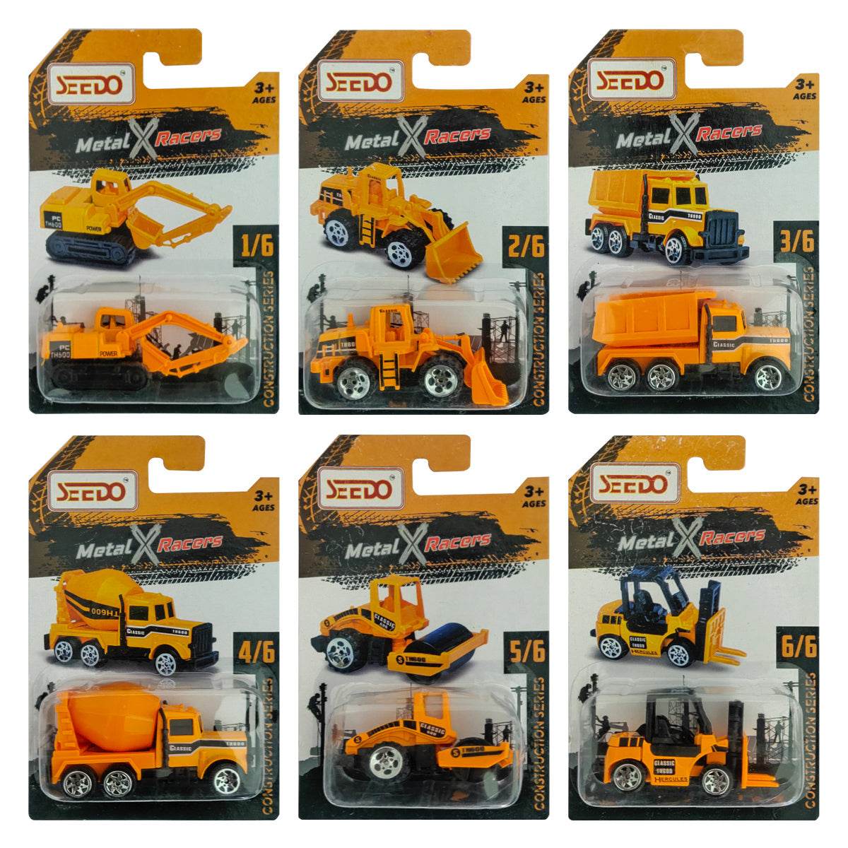 Seedo Metal X Racers Construction Series Die Cast Car for Ages 3+ - T-Rex the toyland Sitamarhi