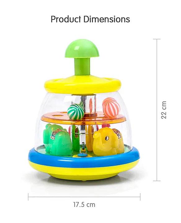 SHOOTING STAR Plastic Non Toxic Push and Spin Elephant and Ball 0 to 24M+ - T-Rex the toyland Sitamarhi