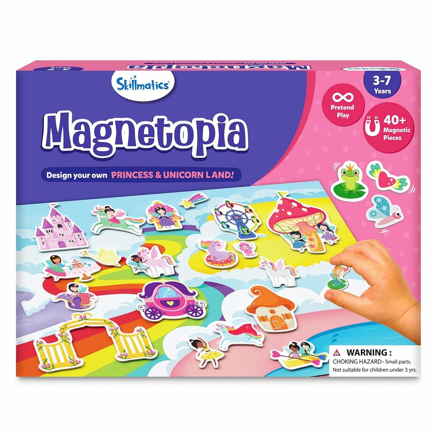 Magnetopia princess and unicorn toys for toddlers with over 40 magnetic pieces for ages 3 to 7