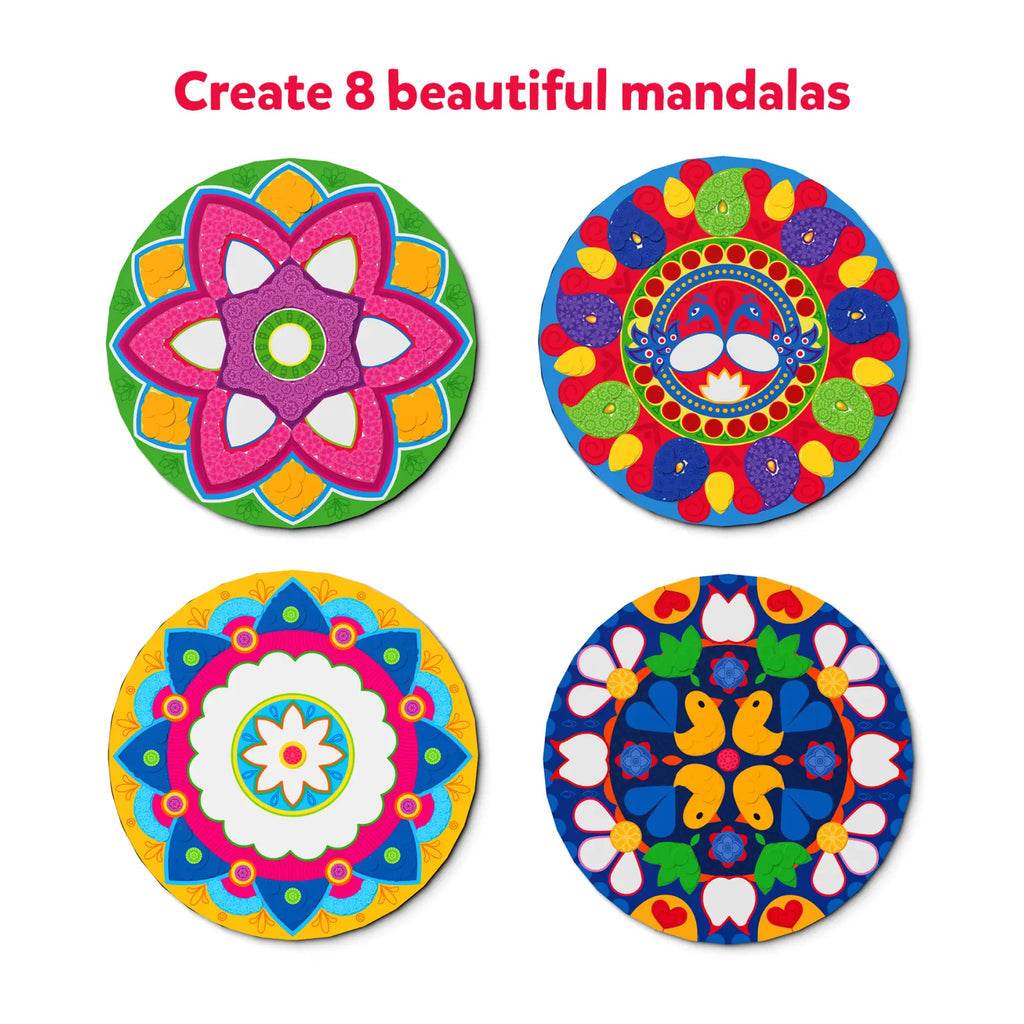 Skillmatics Dot it mandla art sticker mandala art set India featuring colorful circular mandala designs